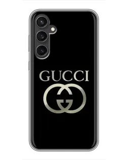Чехол для Samsung Galaxy S23 FE с картинкой «Gucci — золото на черном» Чехол для Samsung Galaxy S23 FE с картинкой «Gucci — золото на черном»