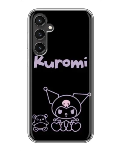 Чехол для Samsung Galaxy S23 FE с картинкой «Kuromi — черный минимализм» Чехол для Samsung Galaxy S23 FE с картинкой «Kuromi — черный минимализм»
