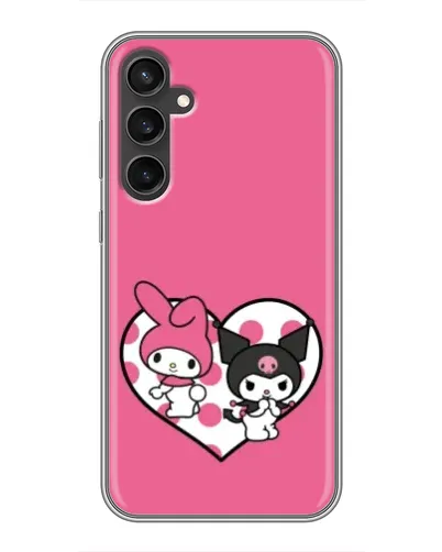 Чехол для Samsung Galaxy S23 FE с картинкой «Kuromi и My Melody» Чехол для Samsung Galaxy S23 FE с картинкой «Kuromi и My Melody»