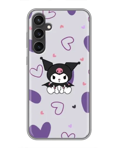 Чехол для Samsung Galaxy S23 FE с картинкой «Kuromi и лавандовые сердца» Чехол для Samsung Galaxy S23 FE с картинкой «Kuromi и лавандовые сердца»