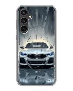 Чехол для Samsung Galaxy S23 FE с картинкой «BMW в свете фар» Чехол для Samsung Galaxy S23 FE с картинкой «BMW в свете фар»
