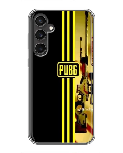Чехол для Samsung Galaxy S23 FE с картинкой «PUBG — камуфляжный шлем»