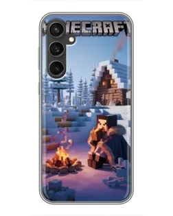 Чехол для Samsung Galaxy S23 FE с картинкой «Зимний Minecraft» Чехол для Samsung Galaxy S23 FE с картинкой «Зимний Minecraft»