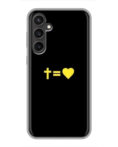Чехол для Samsung Galaxy S23 FE с картинкой «Сердце и Крест»
