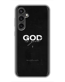 Чехол для Samsung Galaxy S23 FE с картинкой «GOD — Бог над всем»