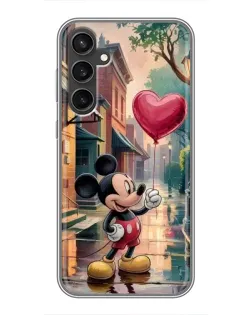 Чехол для Samsung Galaxy S23 FE с картинкой «Микки и шарик-сердце»
