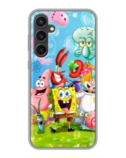 Чехол для Samsung Galaxy S23 FE с картинкой «Губка Боб и друзья» Чехол для Samsung Galaxy S23 FE с картинкой «Губка Боб и друзья»