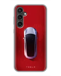 Чехол для Samsung Galaxy S23 FE с картинкой «Tesla Top View» Чехол для Samsung Galaxy S23 FE с картинкой «Tesla Top View»