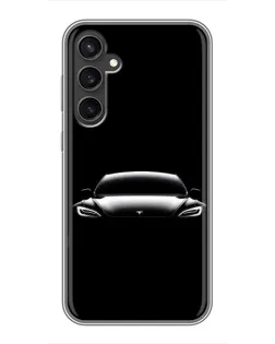 Чехол для Samsung Galaxy S23 FE с картинкой «Фары Tesla Night» Чехол для Samsung Galaxy S23 FE с картинкой «Фары Tesla Night»