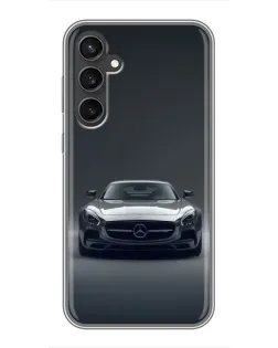 Чехол для Samsung Galaxy S23 FE с картинкой «Mercedes на черном»