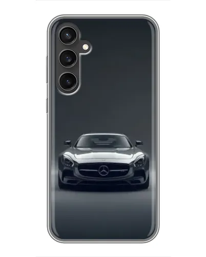 Чехол для Samsung Galaxy S23 FE с картинкой «Mercedes на черном» Чехол для Samsung Galaxy S23 FE с картинкой «Mercedes на черном»