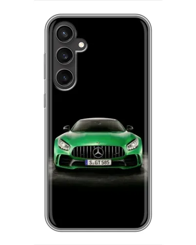 Чехол для Samsung Galaxy S23 FE с картинкой «Mercedes — неоновый лого» Чехол для Samsung Galaxy S23 FE с картинкой «Mercedes — неоновый лого»