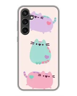 Чехол для Samsung Galaxy S23 FE с картинкой «Pusheen трио» Чехол для Samsung Galaxy S23 FE с картинкой «Pusheen трио»