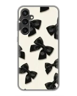 Чехол для Samsung Galaxy S23 FE с картинкой «Черные бантики» Чехол для Samsung Galaxy S23 FE с картинкой «Черные бантики»