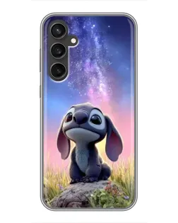 Чехол для Samsung Galaxy S23 FE с картинкой «Стич на рассвете»