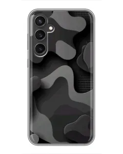 Чехол для Samsung Galaxy S23 FE с картинкой «Темный абстрактный камуфляж»
