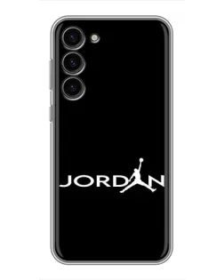 Чохол для Samsung Galaxy S23 Plus з картинкою «Jordan White Logo»