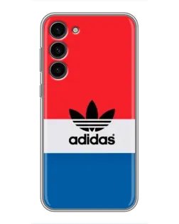 Чехол для Samsung Galaxy S23 Plus с картинкой «Ретро блоки Adidas» Чехол для Samsung Galaxy S23 Plus с картинкой «Ретро блоки Adidas»