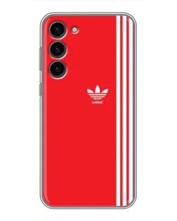 Чехол для Samsung Galaxy S23 Plus с картинкой «Красный минимализм Adidas» Чехол для Samsung Galaxy S23 Plus с картинкой «Красный минимализм Adidas»
