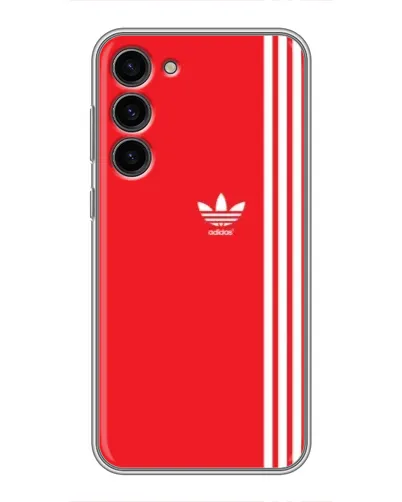 Чохол для Samsung Galaxy S23 Plus з картинкою «Червоний мінімалізм Adidas»