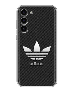 Чохол для Samsung Galaxy S23 Plus з картинкою «Adidas Карбонова текстура»
