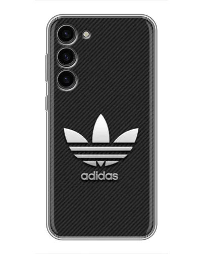 Чохол для Samsung Galaxy S23 Plus з картинкою «Adidas Карбонова текстура»