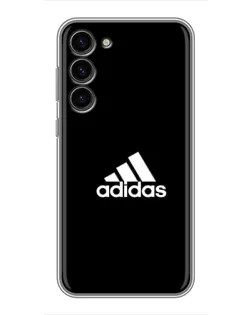 Чохол для Samsung Galaxy S23 Plus з картинкою «Чорна класика Adidas»