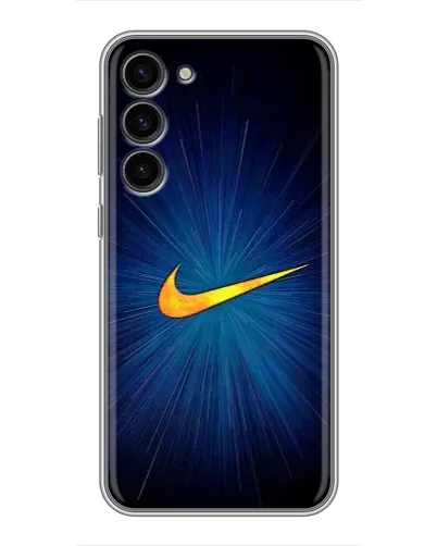 Чехол для Samsung Galaxy S23 Plus с картинкой «Синий пульс Nike» Чехол для Samsung Galaxy S23 Plus с картинкой «Синий пульс Nike»