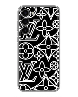 Чохол для Samsung Galaxy S23 Plus з картинкою «Чорно-білий візерунок LV» Чохол для Samsung Galaxy S23 Plus з картинкою «Чорно-білий візерунок LV»