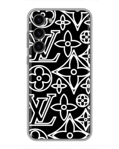 Чохол для Samsung Galaxy S23 Plus з картинкою «Чорно-білий візерунок LV» Чохол для Samsung Galaxy S23 Plus з картинкою «Чорно-білий візерунок LV»