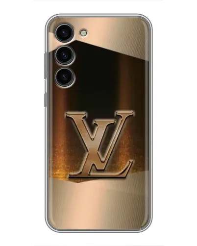 Чохол для Samsung Galaxy S23 Plus з картинкою «LV — золоте сяйво» Чохол для Samsung Galaxy S23 Plus з картинкою «LV — золоте сяйво»