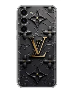 Чохол для Samsung Galaxy S23 Plus з картинкою «Шкіряна текстура LV»