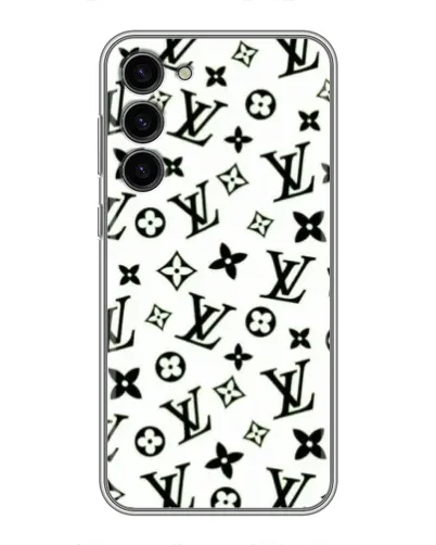 Чохол для Samsung Galaxy S23 Plus з картинкою «Монохромний хаос LV» Чохол для Samsung Galaxy S23 Plus з картинкою «Монохромний хаос LV»