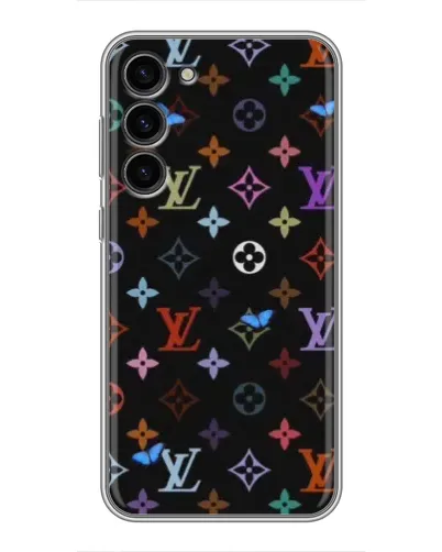 Чохол для Samsung Galaxy S23 Plus з картинкою «Кольорова монограма LV» Чохол для Samsung Galaxy S23 Plus з картинкою «Кольорова монограма LV»