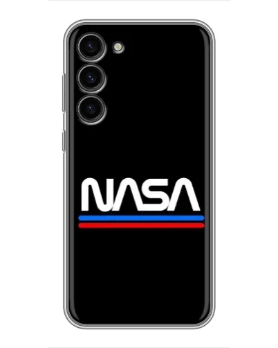 Чехол для Samsung Galaxy S23 Plus с картинкой «NASA — классика Red Blue»