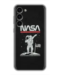 Чохол для Samsung Galaxy S23 Plus з картинкою «NASA — крокуємо по Місяцю» Чохол для Samsung Galaxy S23 Plus з картинкою «NASA — крокуємо по Місяцю»