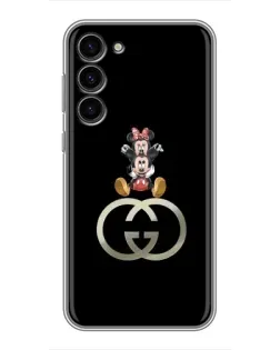 Чохол для Samsung Galaxy S23 Plus з картинкою «Мінні Маус на лого»