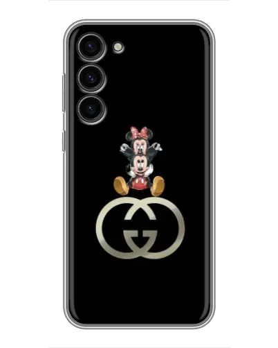 Чохол для Samsung Galaxy S23 Plus з картинкою «Мінні Маус на лого» Чохол для Samsung Galaxy S23 Plus з картинкою «Мінні Маус на лого»