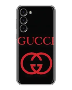 Чохол для Samsung Galaxy S23 Plus з картинкою «Gucci — червоний логотип»