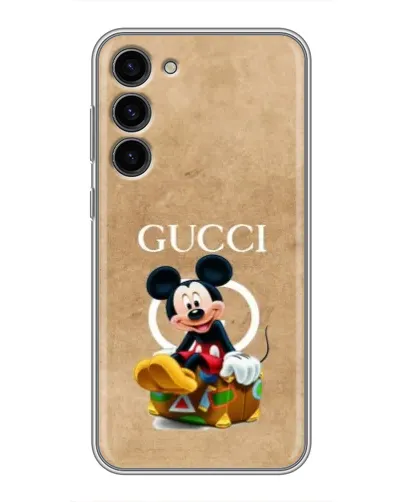 Чохол для Samsung Galaxy S23 Plus з картинкою «Міккі Маус Gucci — крафт» Чохол для Samsung Galaxy S23 Plus з картинкою «Міккі Маус Gucci — крафт»