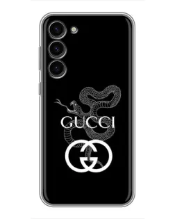 Чохол для Samsung Galaxy S23 Plus з картинкою «Gucci — срібна змія»
