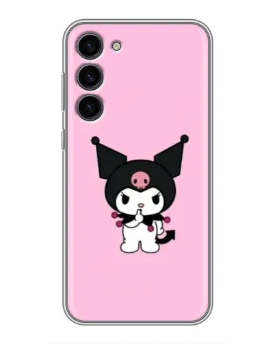 Чехол для Samsung Galaxy S23 Plus с картинкой «Kuromi — розовая нежность»