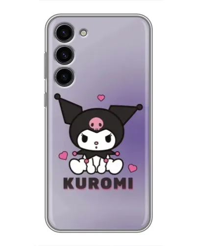 Чехол для Samsung Galaxy S23 Plus с картинкой «Kuromi — фиолетовый арт»