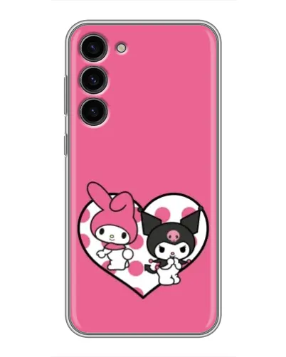 Чехол для Samsung Galaxy S23 Plus с картинкой «Kuromi и My Melody»