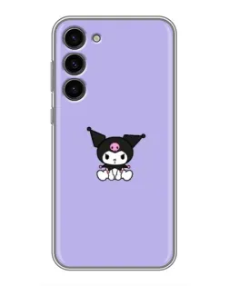 Чехол для Samsung Galaxy S23 Plus с картинкой «Kuromi — фиолетовый минимализм» Чехол для Samsung Galaxy S23 Plus с картинкой «Kuromi — фиолетовый минимализм»