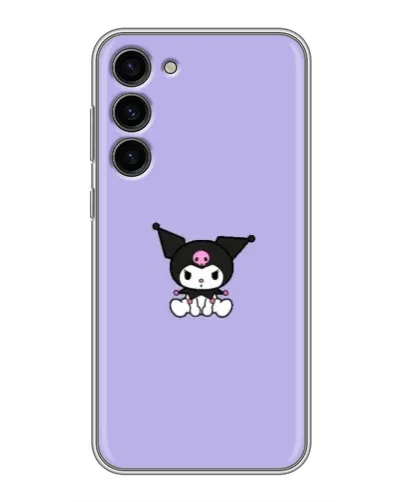 Чехол для Samsung Galaxy S23 Plus с картинкой «Kuromi — фиолетовый минимализм»