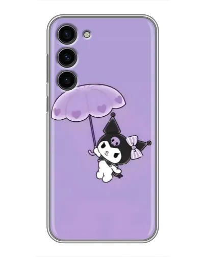Чехол для Samsung Galaxy S23 Plus с картинкой «Kuromi с зонтиком»