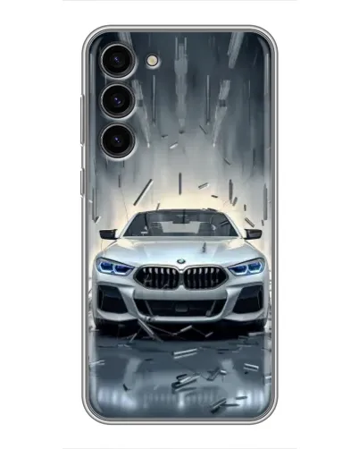 Чехол для Samsung Galaxy S23 Plus с картинкой «BMW в свете фар» Чехол для Samsung Galaxy S23 Plus с картинкой «BMW в свете фар»