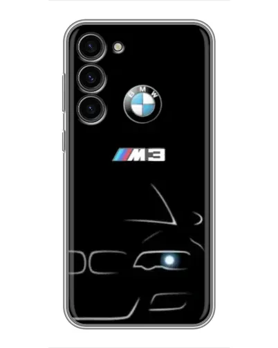 Чехол для Samsung Galaxy S23 Plus с картинкой «Минималистичный принт BMW M3» Чехол для Samsung Galaxy S23 Plus с картинкой «Минималистичный принт BMW M3»
