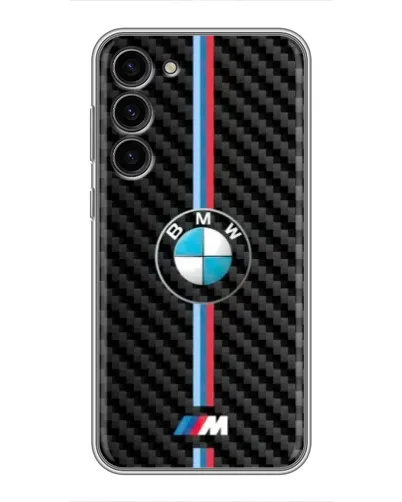 Чехол для Samsung Galaxy S23 Plus с картинкой «Эмблема BMW и карбон» Чехол для Samsung Galaxy S23 Plus с картинкой «Эмблема BMW и карбон»